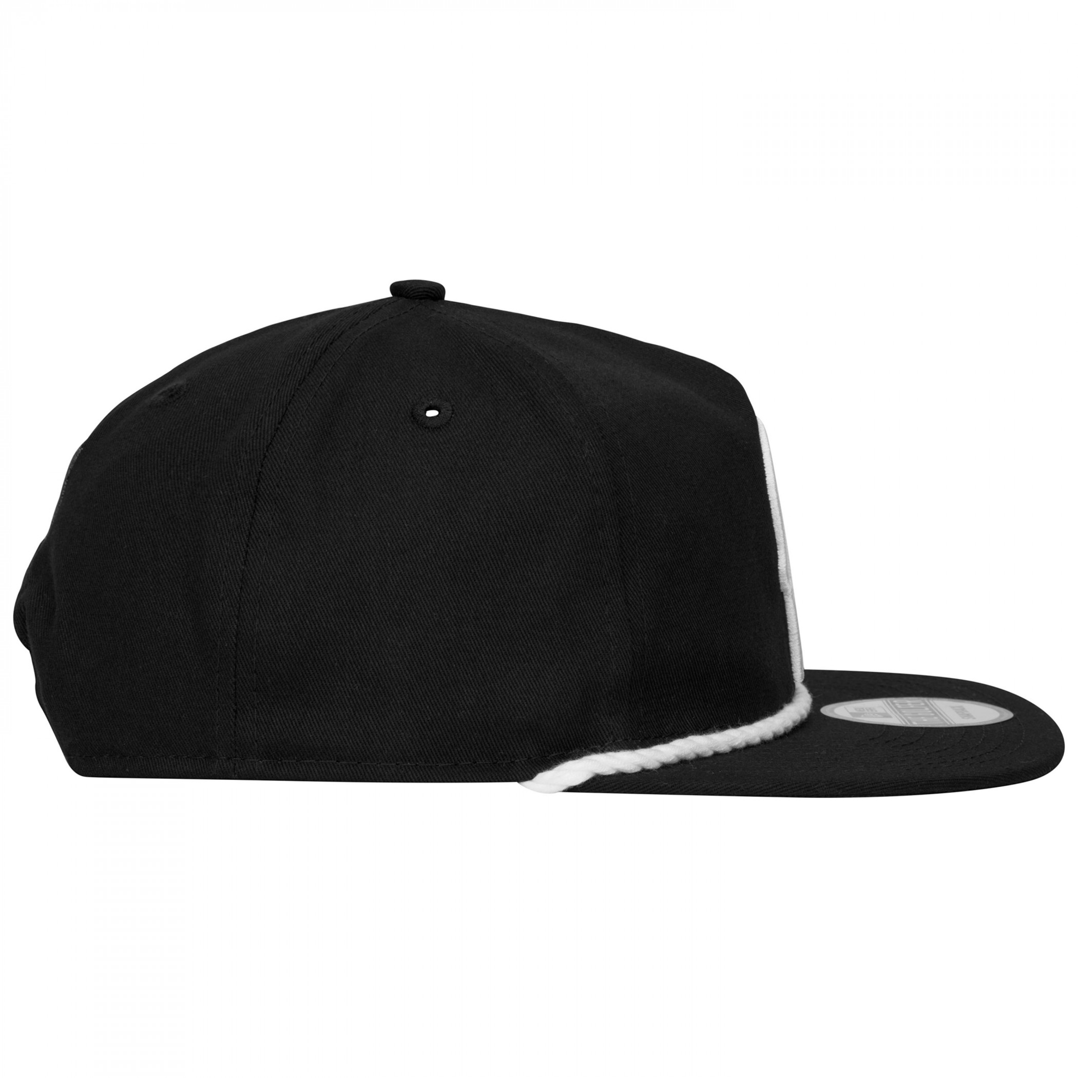 Punisher Logo Monochrome Colorway New Era Adjustable Golfer Rope Hat